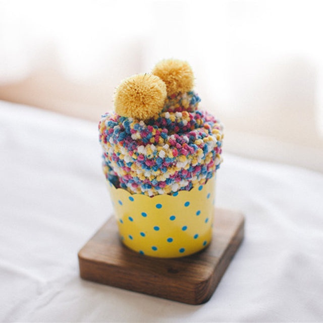 Skanto | Komfortabel Gave Pom Pom Cupcake Sokker