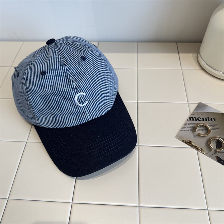 Menns Klassiske Stripete Baseball Cap Skanto