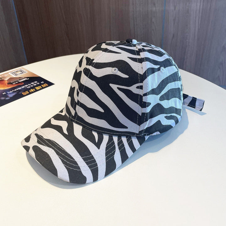 Kvinne Trendy Dyreprint Justerbar Baseball Cap Skanto