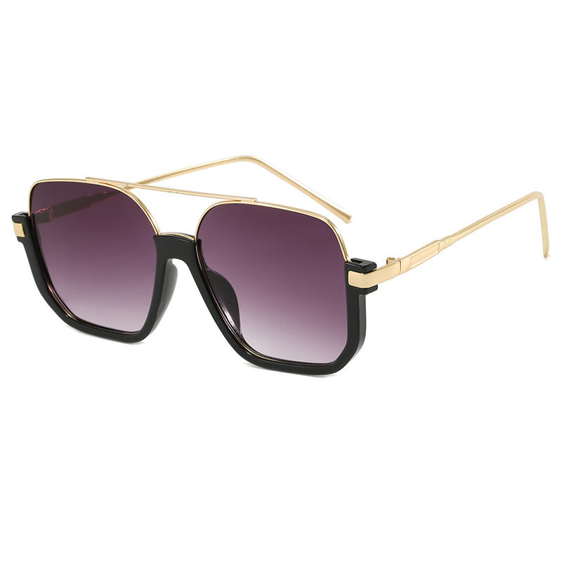 Dame Motek solbrille med buet metallramme og UV-beskyttelse Skanto