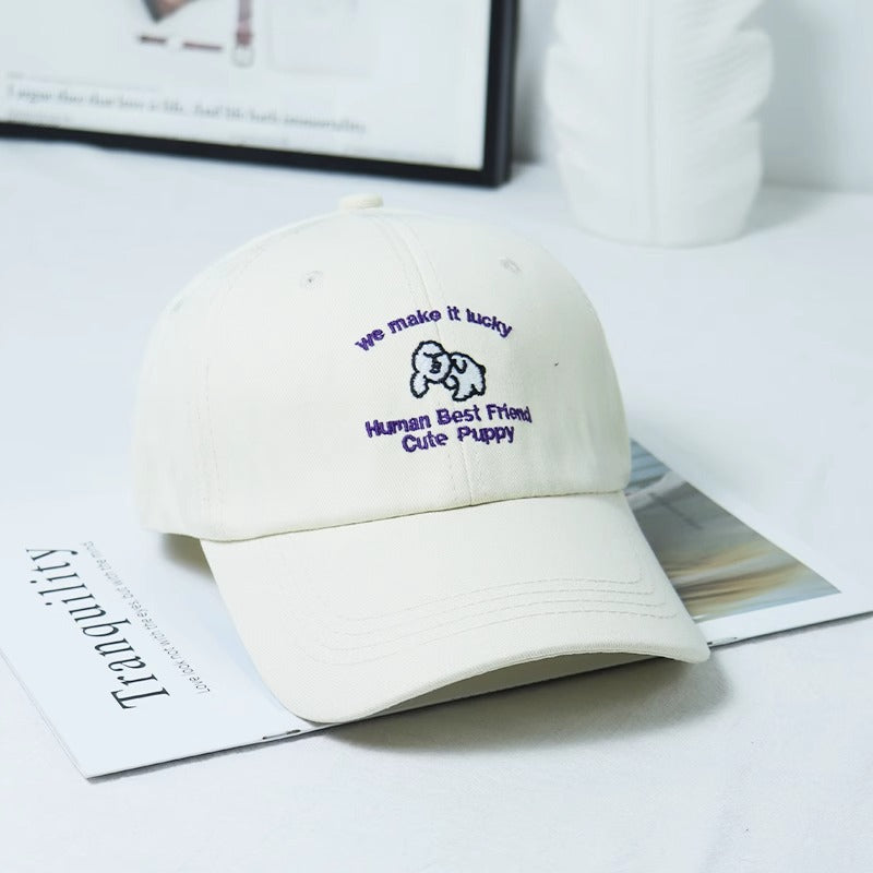 Kvinne Brodert Valpe-tema Baseball Cap Skanto