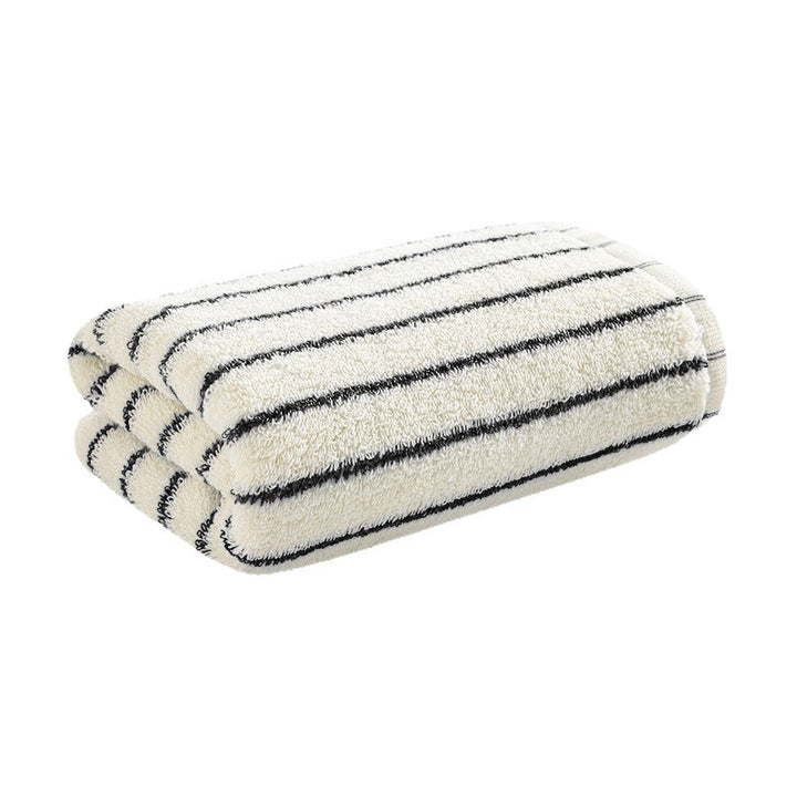 Dame fløyels-håndkle med stripete design Skanto
