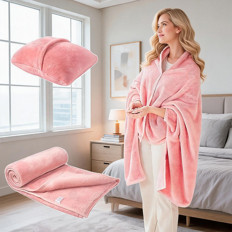 Dame kosepledd med arm-design og pute Skanto