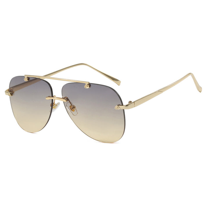 Damer elegante pilot-solbriller med UV-beskyttelse og reflekterende linser Skanto