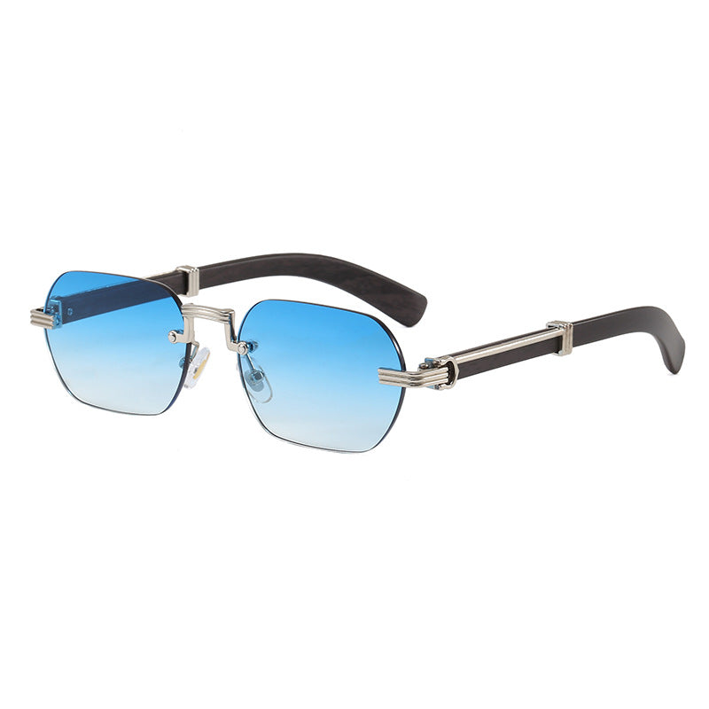 Damer Geometrisk Designer-solbrille med luksuriøs metallramme Skanto