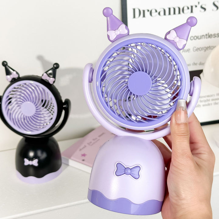 Dame portable mini håndholdt vifte med leken katte-design Skanto