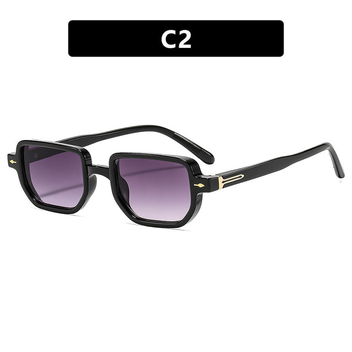 Dame kvadratisk solbrille med elegant design og polariserende glass Skanto