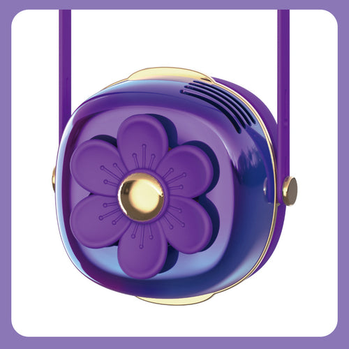 Dame Bærbar Vifte-Lampe i Blomsterdesign Skanto