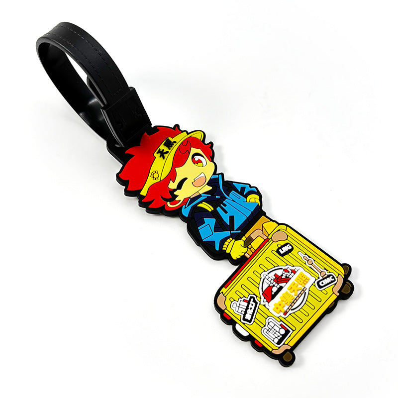 Unisex Cartoon Character Luggage Tag Skanto