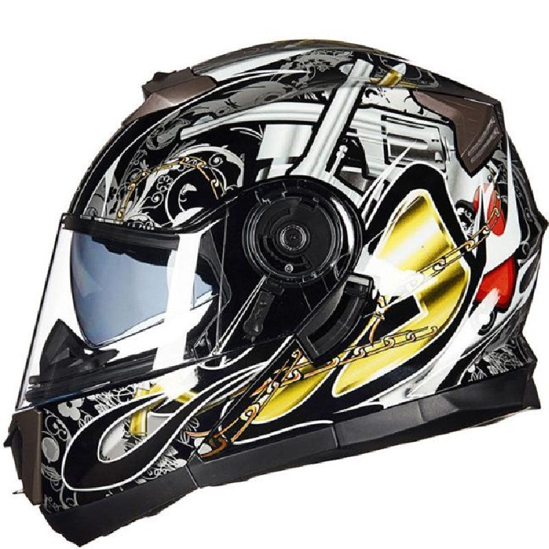Aerodynamisk Full-Face Motorsykkelhjelm Skanto