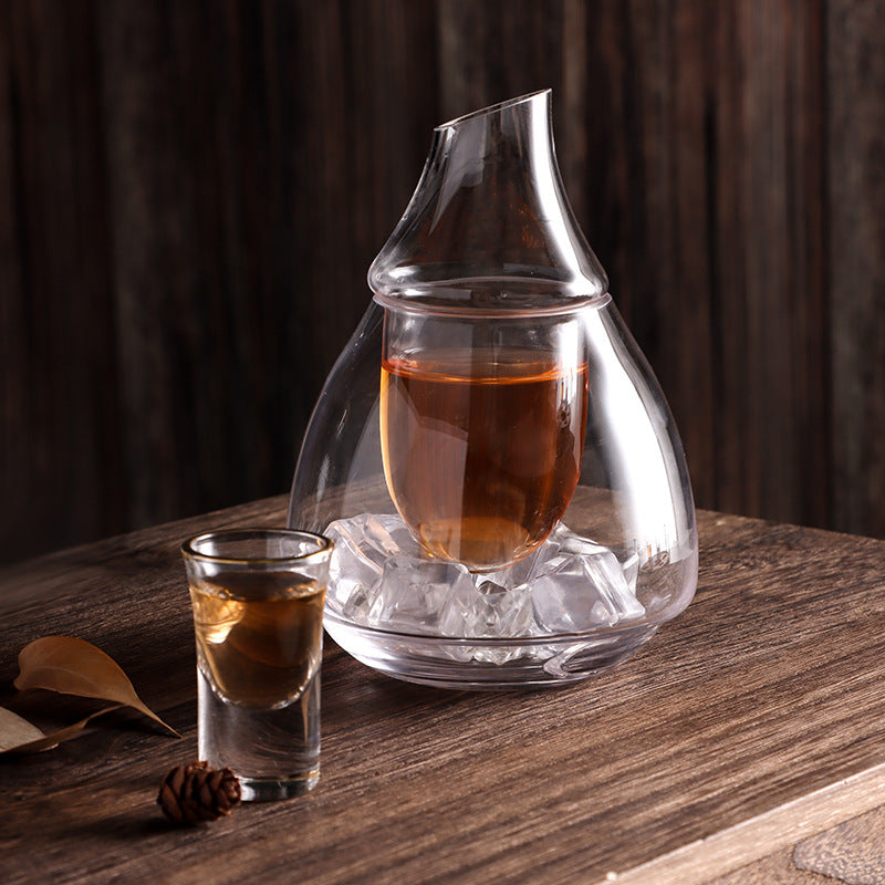 To-nivå ånd glass karaffel | Skanto