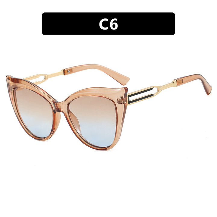 Dame cat-eye briller med elegant metallramme Skanto