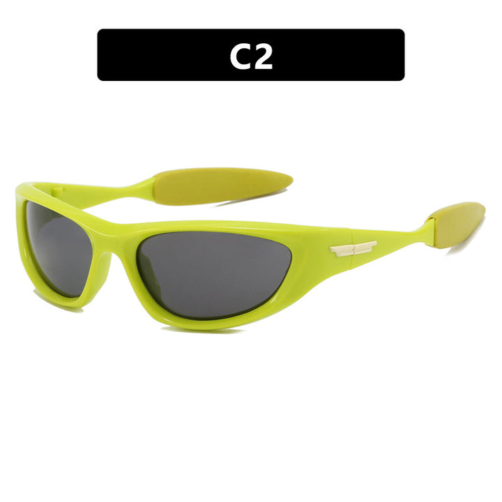 Dame sportlig solbrille med gummiert design Skanto