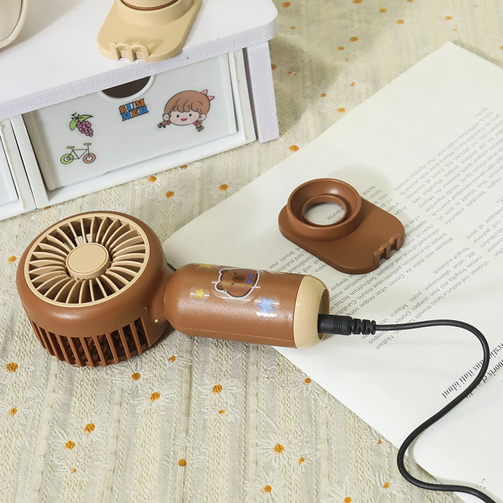 Bærbar Usb Håndvifte med ergonomisk design og variabelt neigbar vinkel Skanto
