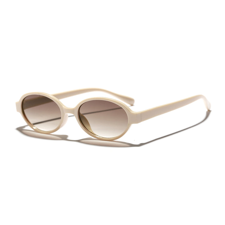 Dame moterik oval solbrille med dyremønster Skanto