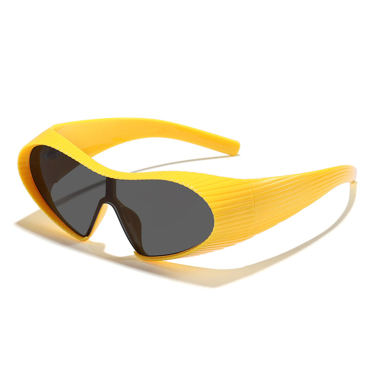 Dame trendy sports solbriller med elastisk ramme Skanto