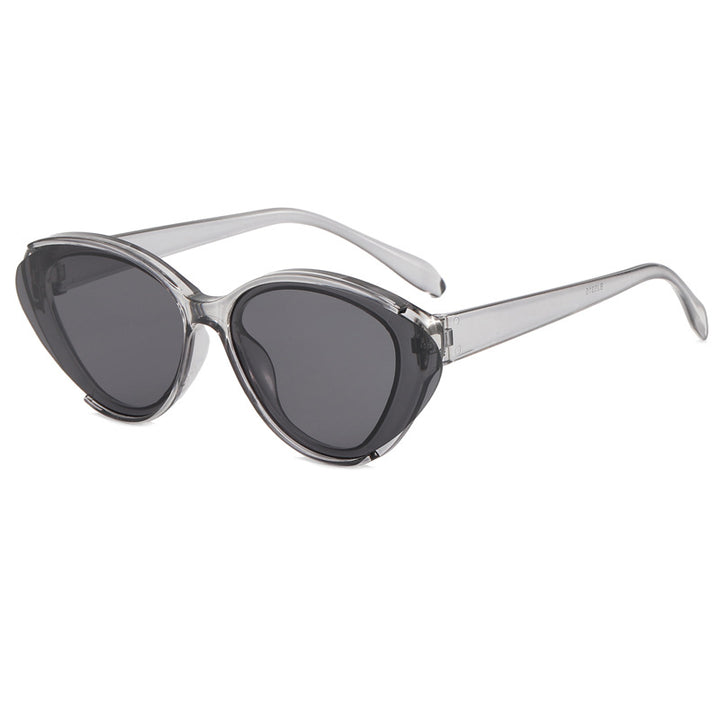 Dame Oversized solbrille med gradient Skanto