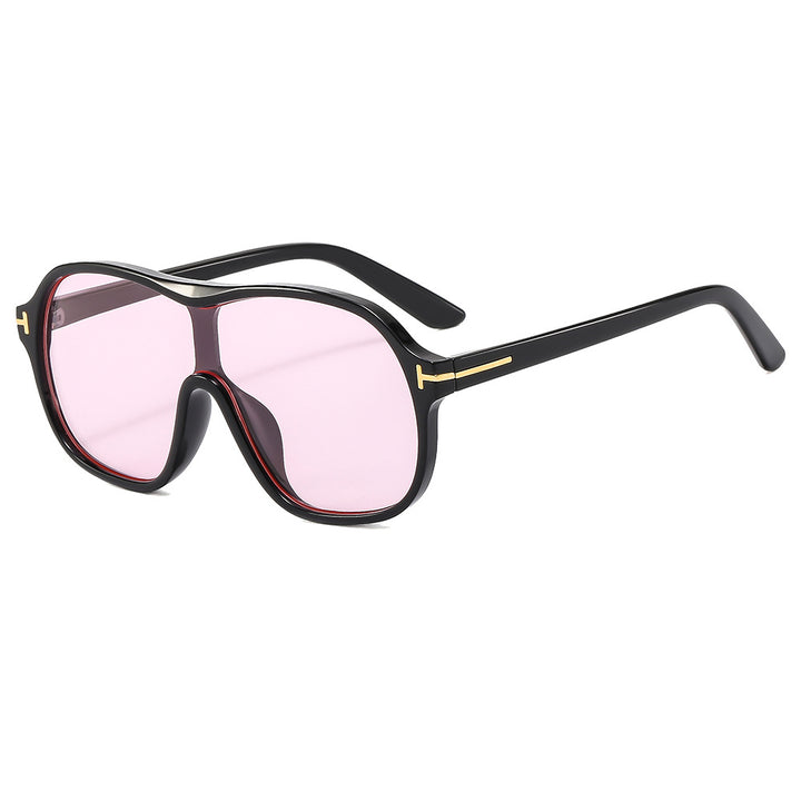 Dame moteriktig oversized solbrille med innovativt design Skanto