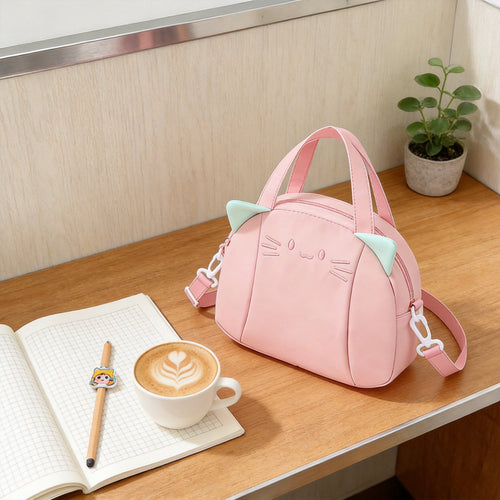 Playful cat motif crossbody bag Skanto