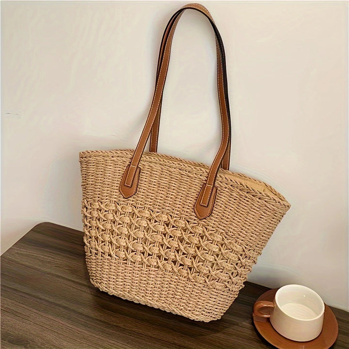 Elegant Flettet Tote Bag Skanto
