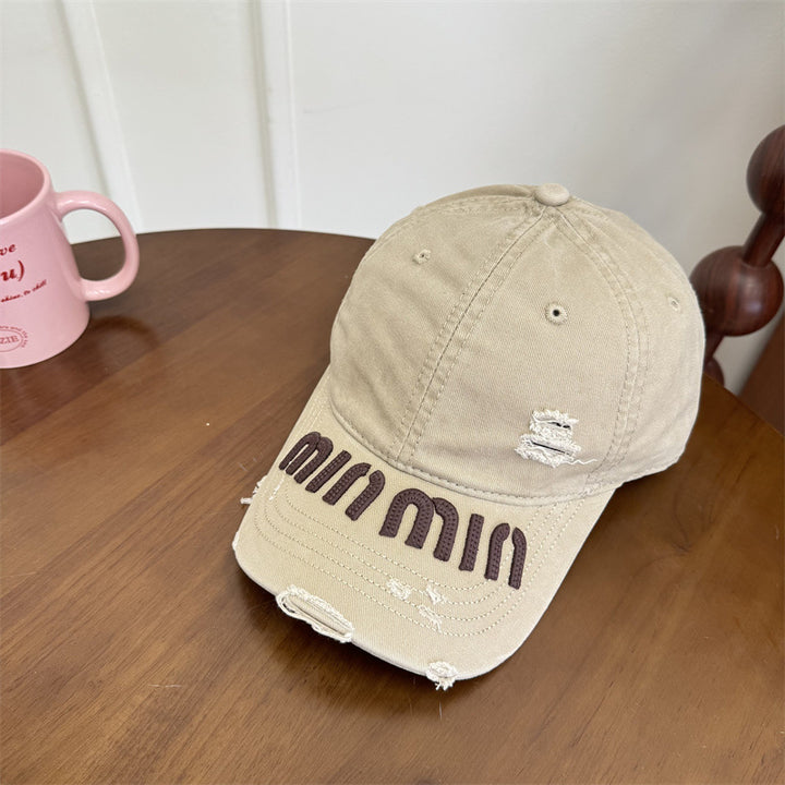 Kvinne's Slitt Grafisk Baseball Caps Skanto