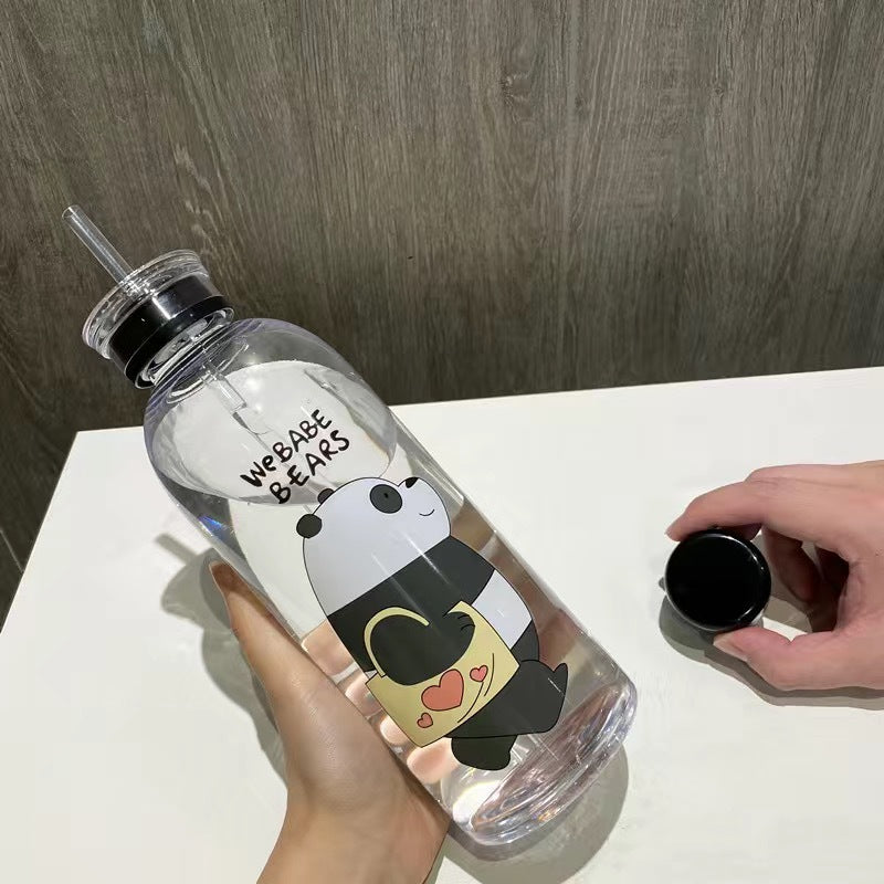 Dame kreativ drikkeflaske med lekent pandadesign Skanto