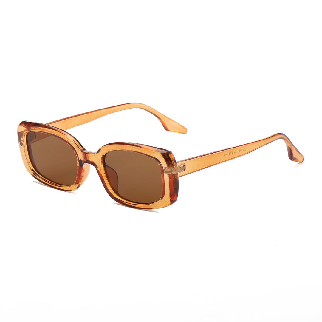 Dame stor kvadratisk solbrille med moderne ramme og UV-beskyttelse Skanto