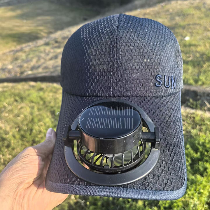 Ventilert baseball caps med avtakbar oppladbar vifte Skanto