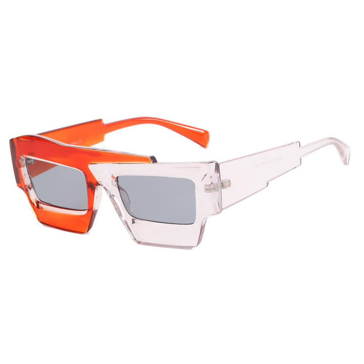 Dame trendy geometrisk solbrille Skanto