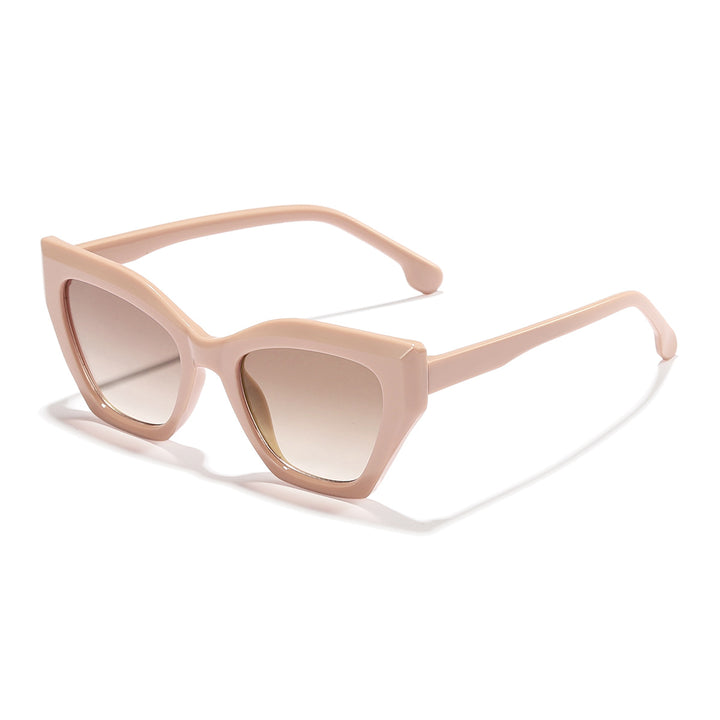 Dame moteriktige solbriller med elegant Cat-Eye-design og slitesterk ramme Skanto