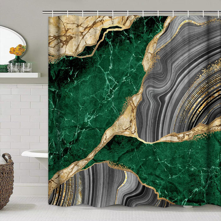 Kunstnerisk marmor tekstur dusjforheng Skanto
