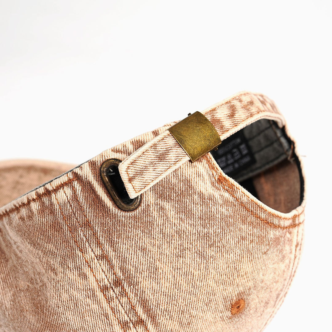 Dame Vintage-basecap i bomull med justerbar reim Skanto