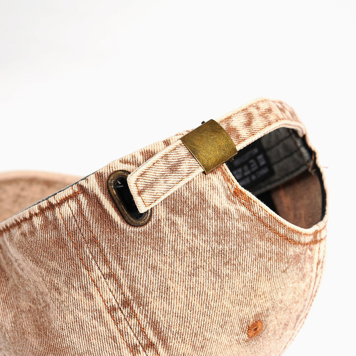 Dame Vintage-basecap i bomull med justerbar reim Skanto