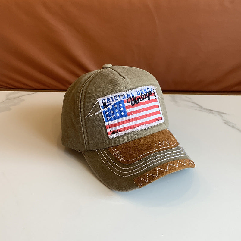 Kvinne Vintage-inspirert slitt baseball cap Skanto