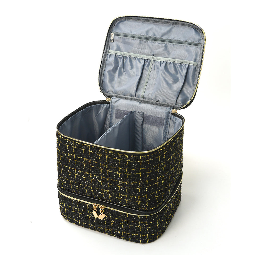 Kosmetikk organizer bag med elegant stoff Skanto