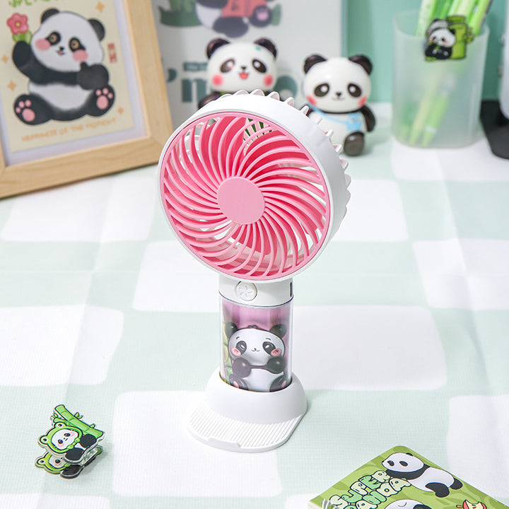 Unisex Bærbar Mini-vifte med Panda-design Skanto