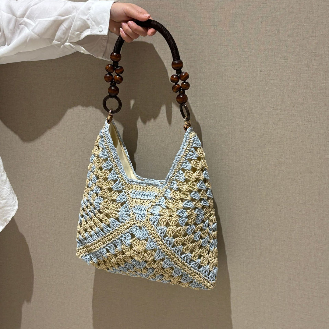 Håndknyttet bærenett i boho-stil Skanto