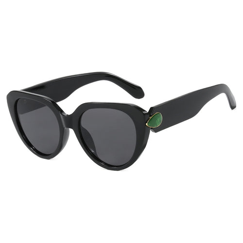 Dame Cat-Eye solbriller med iøynefallende design og beskyttende UV-filter Skanto