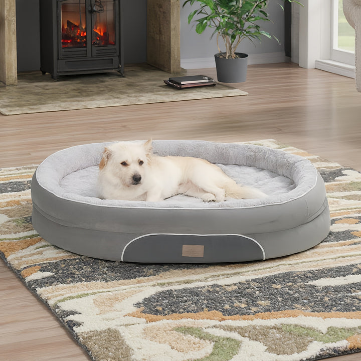 Rund Ultra-Plush hundemadrass
