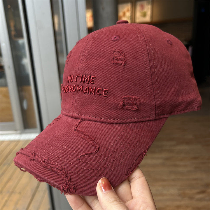 Kvinne Slitt Bomull Baseball Caps Skanto