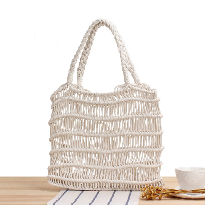 Braided tote bag with inner pouch Skanto