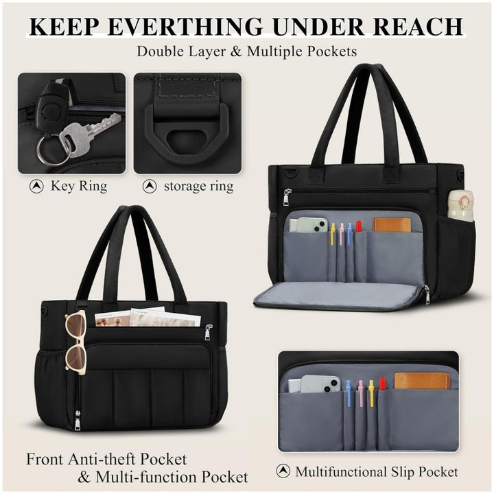 Praktisk laptop-veske med organizer Skanto