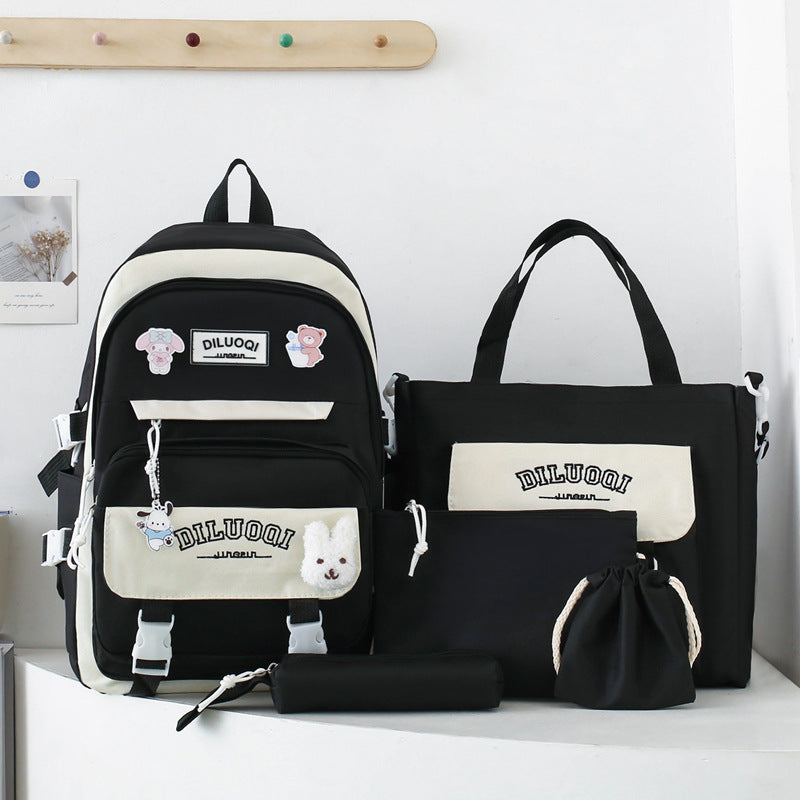 Multi-formål Skole Rygsekk og Tote Bag Set Skanto