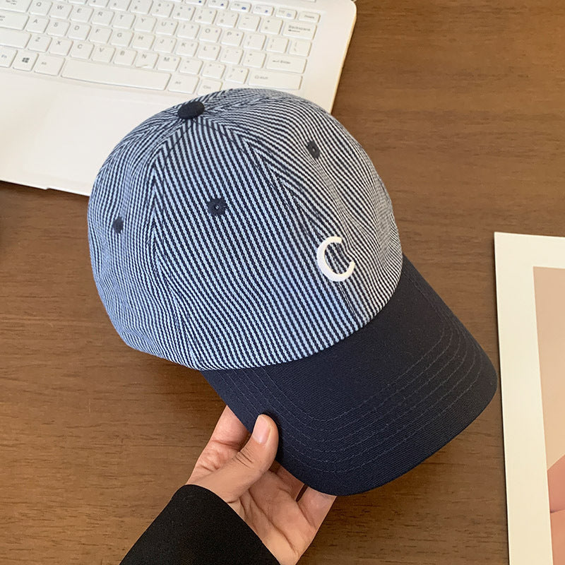 Herre Stripete Fritids Bomull Baseball Caps Skanto