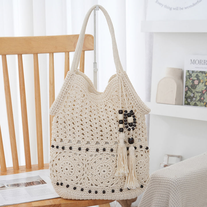 Håndlaget Makramee Crossbody Bag Skanto