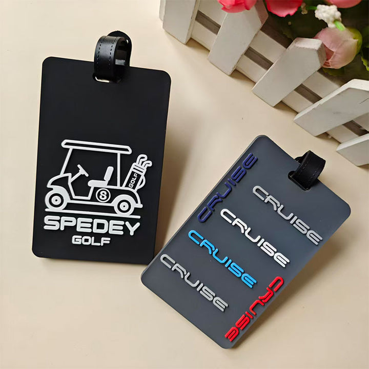 Unisex Golf Cart Theme Bag Tag Skanto