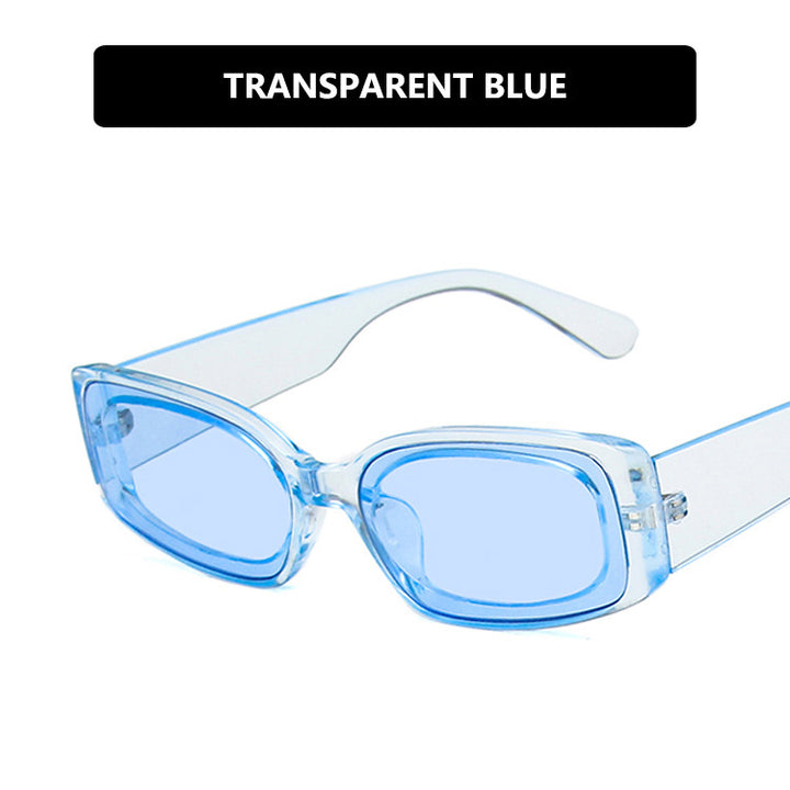 Damer futuristisk kvadratisk solbrille med transparent rammedesign og UV-beskyttelse Skanto