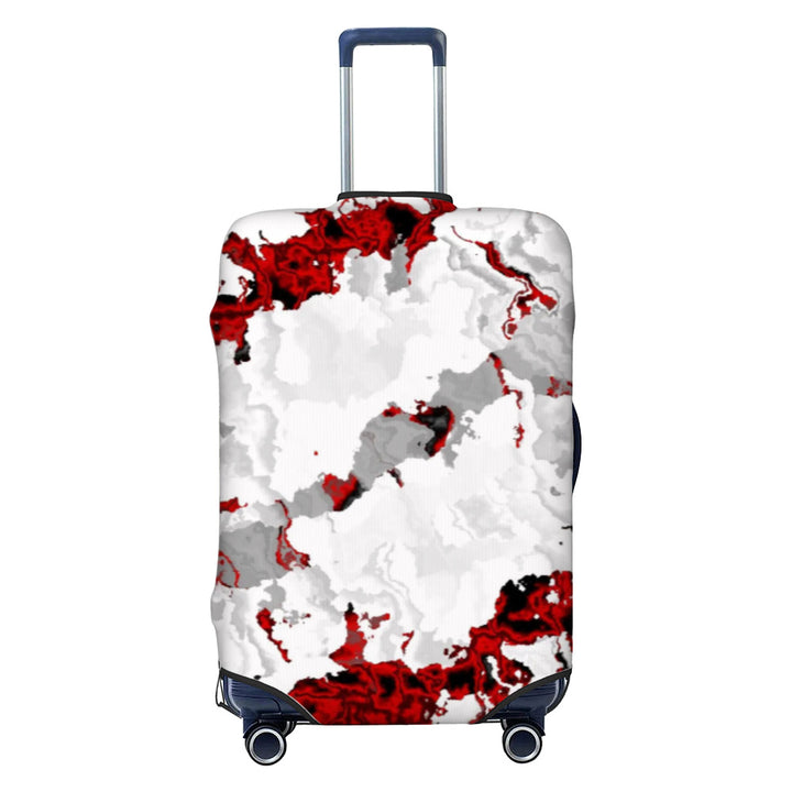 Unisex nan elastisk koffertbeskyttelse med geometrisk motiv, dehnbart polyester-spandex dekke, glidelåsåpning og sklisikker innvendig sikring for Trolley Skanto