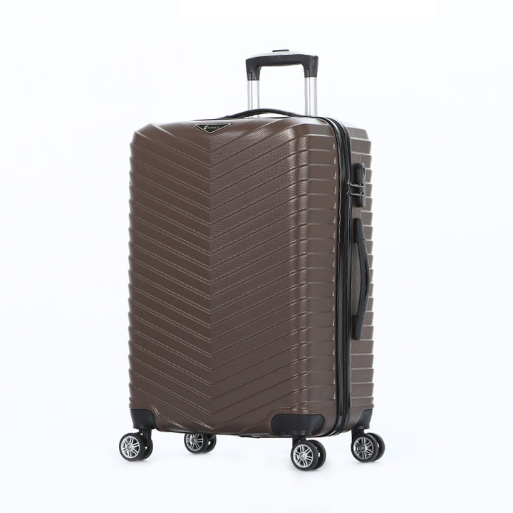Unisex Chevron-mønstret hardt skall reise koffert Skanto