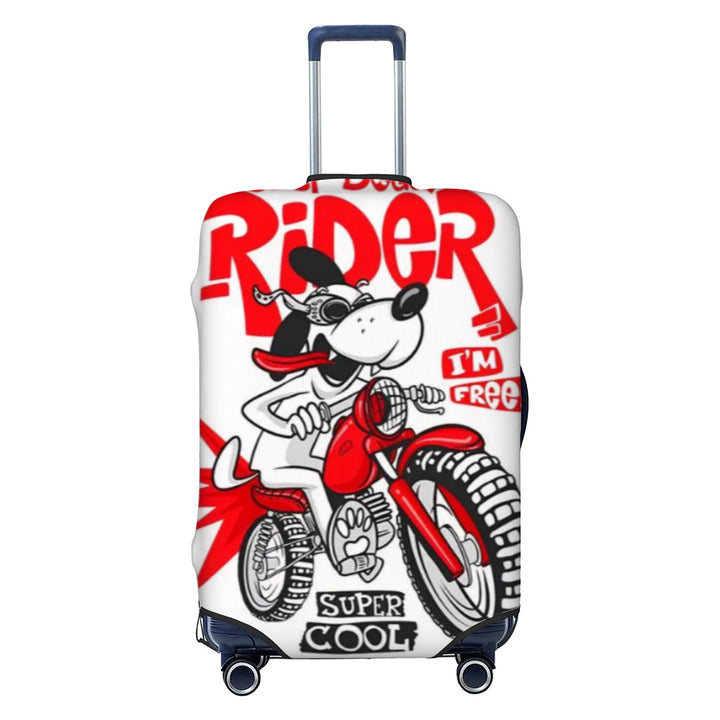 Unisex nan elastisk koffertbeskyttelse med geometrisk motiv, dehnbart polyester-spandex dekke, glidelåsåpning og sklisikker innvendig sikring for Trolley Skanto